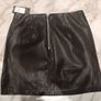 Black faux leather skirt Image 2