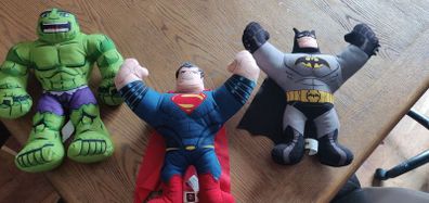Batman Superman Hulk Talking Plush