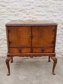 Vintage Walnut Cocktail Cabinet.