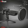 Mantis Streaming PC Gaming Microphone, USB Connected, Including Shock Mount, Pop Filter and Tripod Stand, Black Image 2