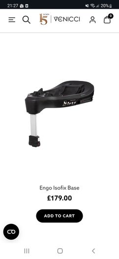 Venicci Car Seat with Isofix base