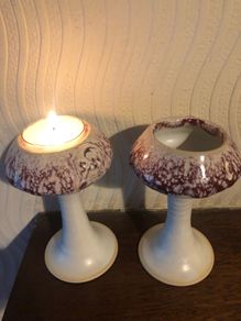 Moville handmade candlesticks - pair
