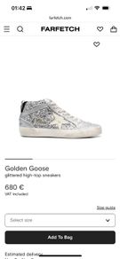 Golden goose glitter runners