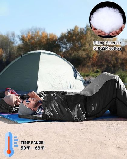 NEW SALE | Sleeping Bag Camping Sleep Bags: Sportneer Warm Sleeping Bags for Single Adults 3-4 Season Waterproof Lightweight Large Ultralight suit for Adult Man Fishing Travel Outdoor