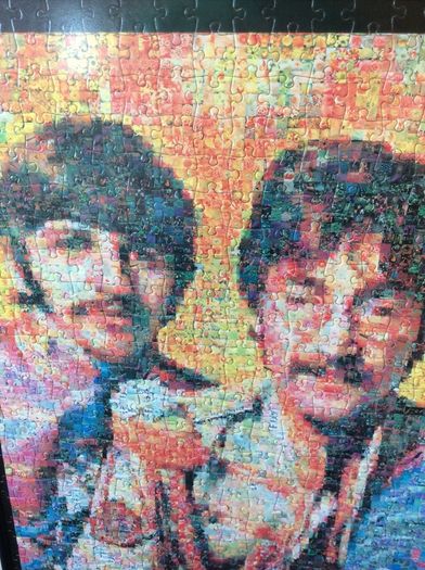 The Beatles. Professionally Framed 1000 Piece Mosaic Jigsaw Puzzler Of The Fab Four.