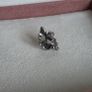 Pandora sitting pixie charm with 14k yellow gold heart  very good condition hallmarked Image 5