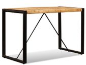 Dining Table Solid Rough Mango Wood 120 cm