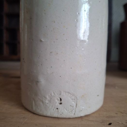 Antique Midland Pottery Ink Jar