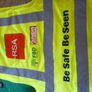 Hi Visibility Vest Waist Coat Yellow Medium. HiVis Double Band And Brace. Velcro Front Closure. Image 5