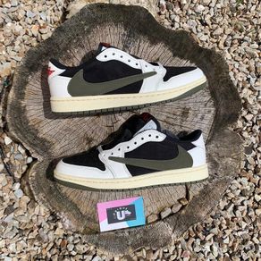 Get Luxury Jordan 1 Low x Travis Scott Medium Olive