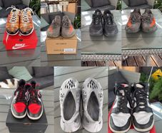 7 pairs of shoes all different prices