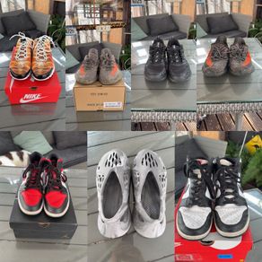 7 pairs of shoes all different prices