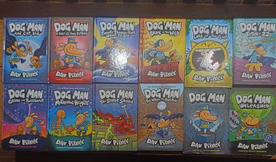 Dog Man & Cat Kid books x 15