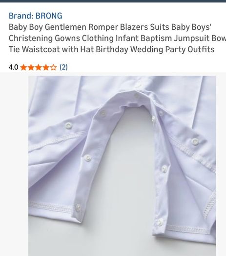 Baby Boy Gentlemen Romper Blazer Suit