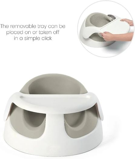 Baby Snug Seat and Activity Tray with Adjustable Features, Supportive, Stable and Easy Clean Design in Clay, Suitable from 3 to12 Month Approx