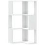 Corner Bookcase 3-Tier White 50x50x102 cm Engineered Wood Image 4
