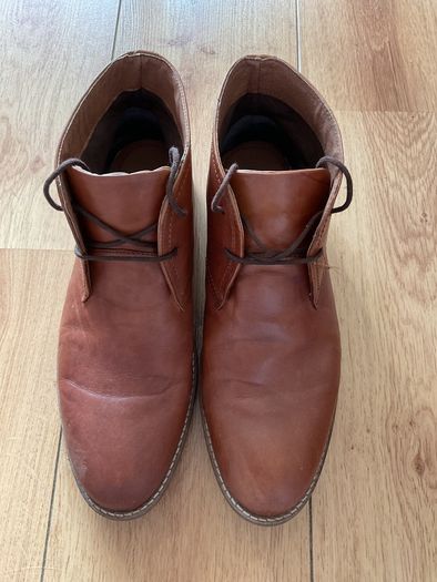Mens River Island Real Leather Boots size 9