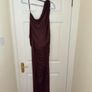 ASOS DESIGN Maternity Mesh One Shoulder Maxi Dress - size UK 10 Image 3
