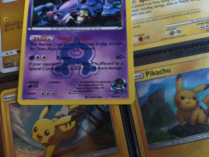 Team Aqua's Muk ! Holo Rare ! from Double Crisis Set ! 2015 ! Pokemon Card !