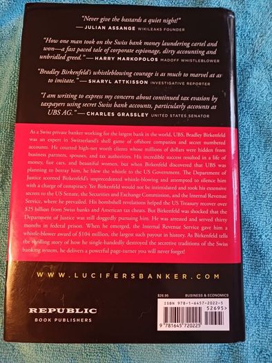 Lucifer's Banker/ Uncensored/ Bradley C. Birkenfeld/2020/ 2nd edition
