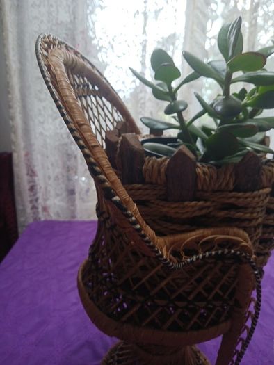 Vintage Wicker Dolls Chair