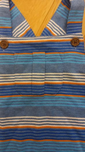 Little Rocha Baby Striped Dungarees 3-6 months