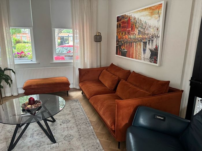 Sofa and footstool