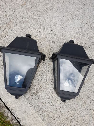 two (outdoor Wall lights)excellent condition.