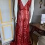 Sequinned  embroidered deb dress, good condition, UK 8 , RRP 350 Image 2