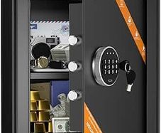 Safe Boxes for Home, Digital Electronic Security Keypad Large Safes, Cabinet Safe with Key Lock for Home Hotel Business Office Money Gun Jewelry Passport, 42L