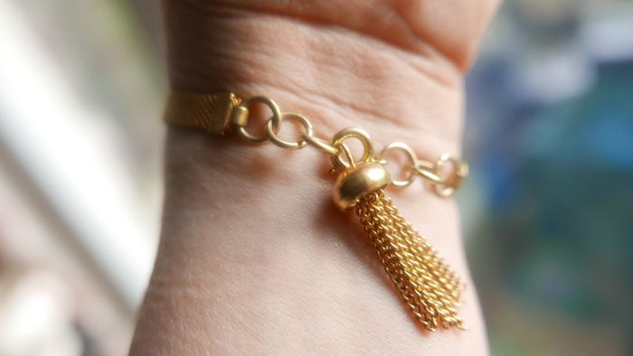 Vintage Gold Tone ANNA Bracelet 17cm
