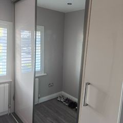 wardrobe with double sliding doors
