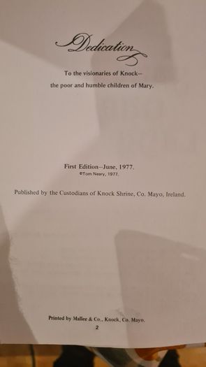 I Saw Our Lady. By Tom Neary. 1981. Large Volume Book In Very Good Condition.