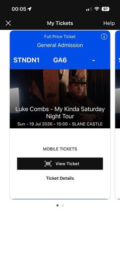 Luke combs standing tickets