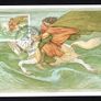 1997 Ireland Europa Tales & Legends (Children of Lir & Oisin and Niamh) Maximum Cards First Day of Issue Pictorial Cancel with matching stamp. Image 2