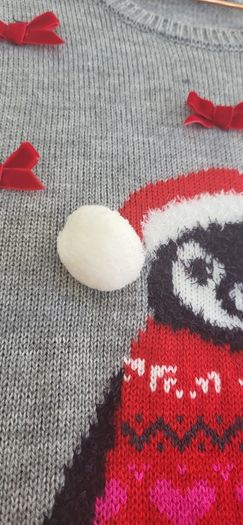 DUNNES Christmas Penguine Jumper Sz 8