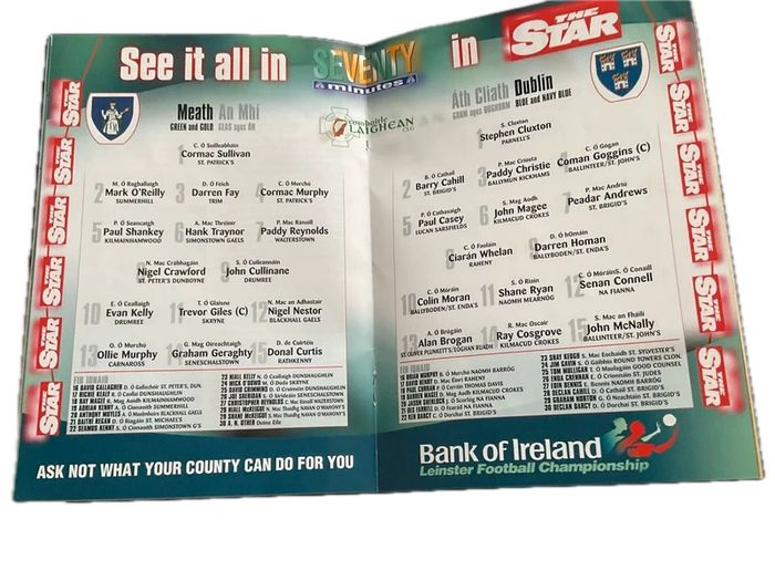 2002 GAA Leinster Football championship  Dublin versus Meath