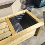 8ft bench with planters Image 4