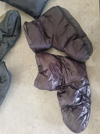 camping pillows and insulating boots