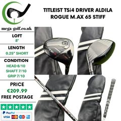 Titleist TSi4 Driver / 8 Degree / Aldila Rogue M.AX 65 Stiff