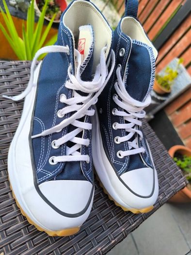 Converse Run Star Hike High Top Navy Blue Size UK 7.5