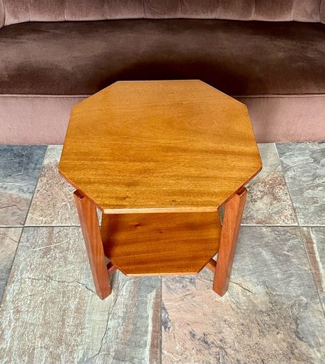 Unique 1950s Mid Century Solid Teak Side Occasional or Small Coffee table