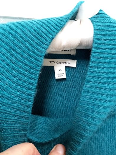 Jaeger Teal Cashmere/Wool, Dress/Long Sweater S