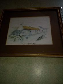 Lovely picture of still life of Irish cottage