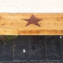 Rustic country stove mantle / floating shelf
