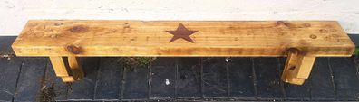 Rustic country stove mantle / floating shelf