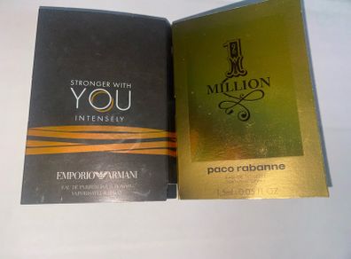 Armani paco Rabbane one million perfumes