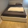 King size white Ottoman bed/ "Malm Ottoman bed Stan Kg white GB" Image 3