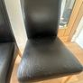 Black dining chairs Image 3