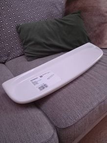 White bathroom shelf